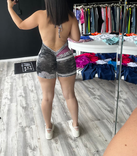 Gray GALA Shorts Jumpsuits