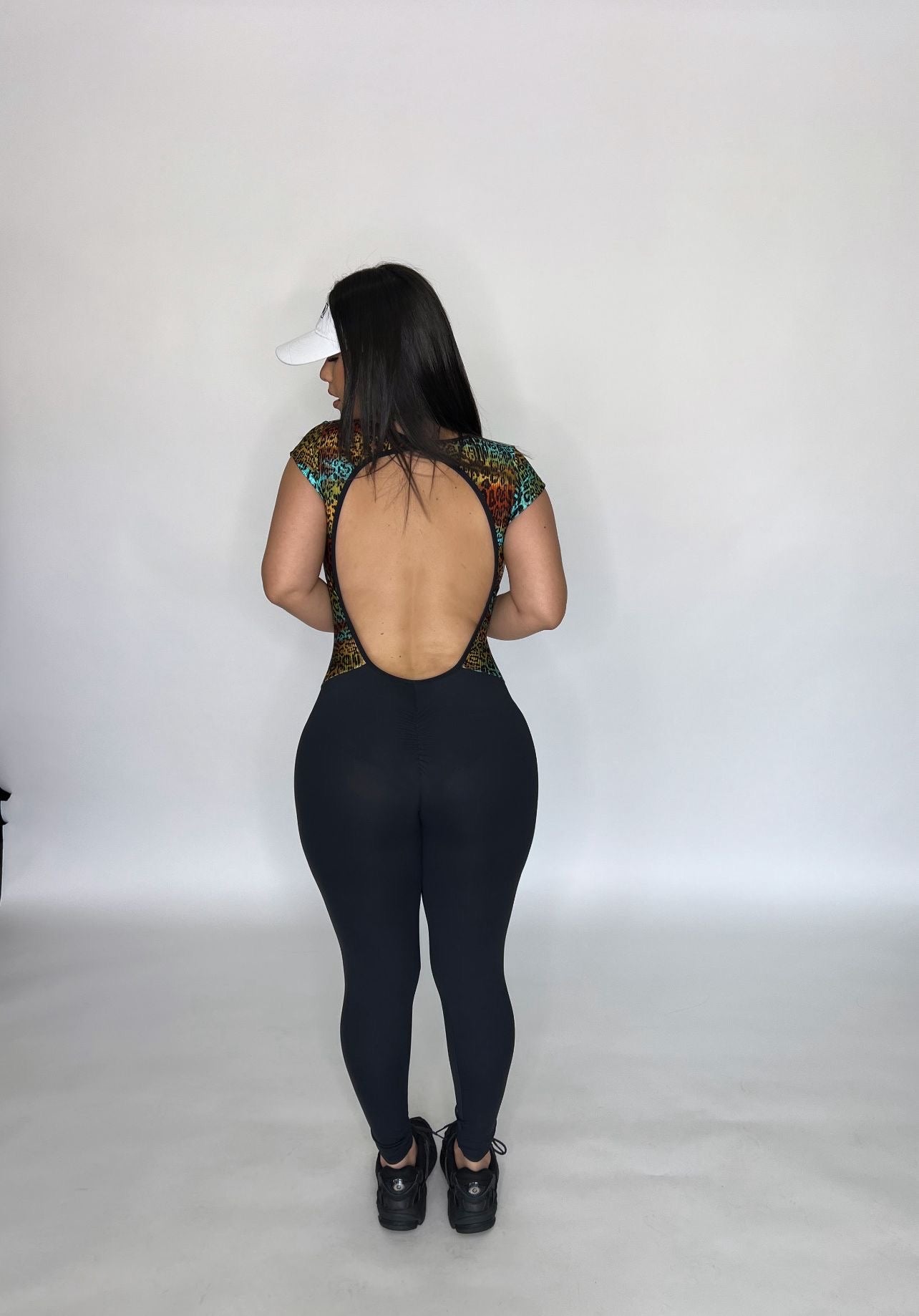 Animal Print Long Jumpsuit