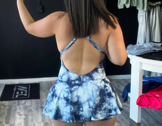 Tie Dye Crossed Dress