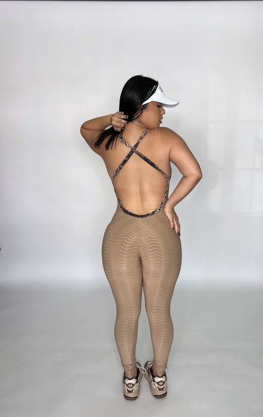 Nude Long Jumpsuit