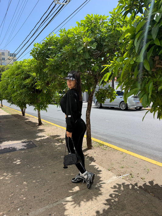 Black Skinny Jacket Set
