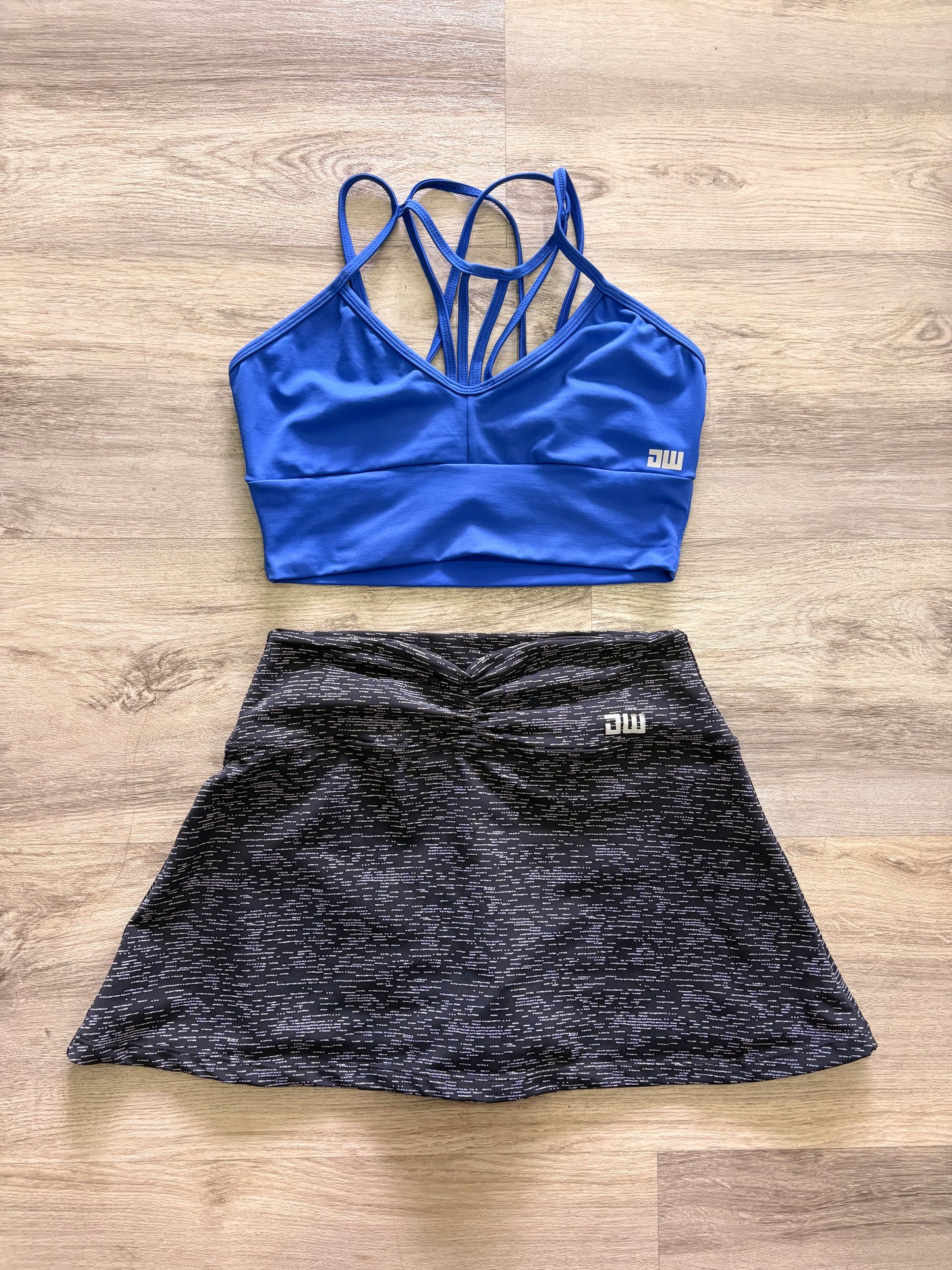 Blue Matching Skirt Set