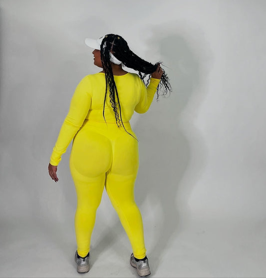 Banana Long-Sleeve CURVY Set