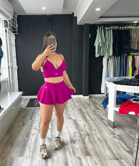Violet Skirt Set