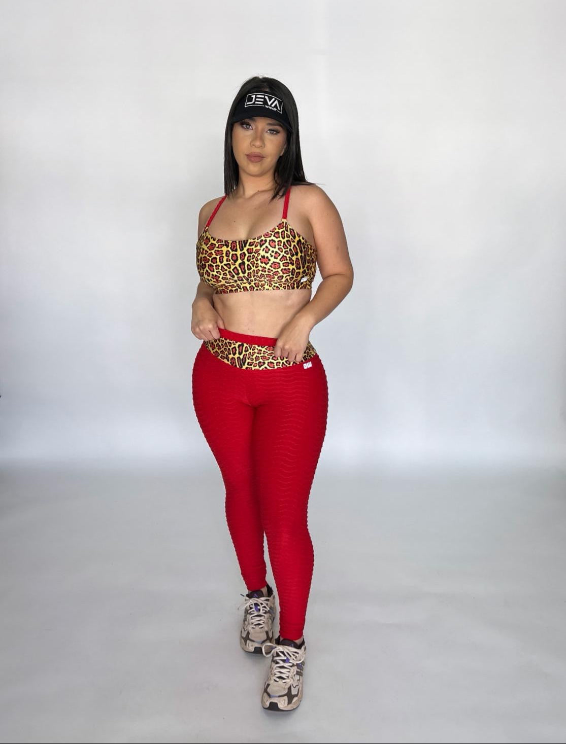 Red Animal Print Long Set