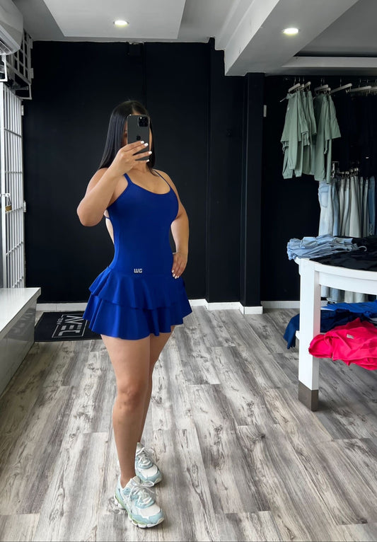 Royal Blue Crossed Dress