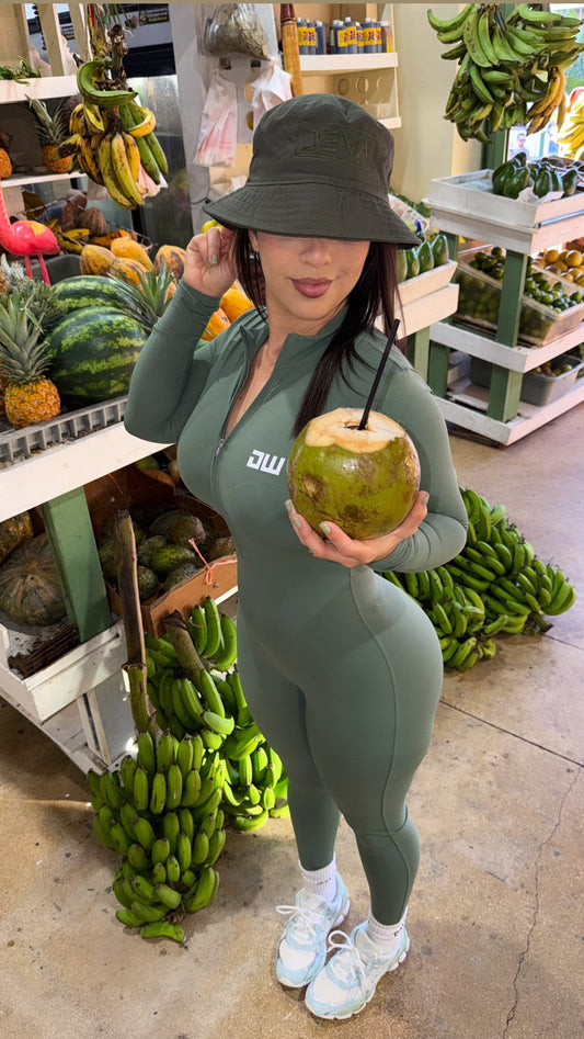 Olive Long Sleeve Jumpsuit