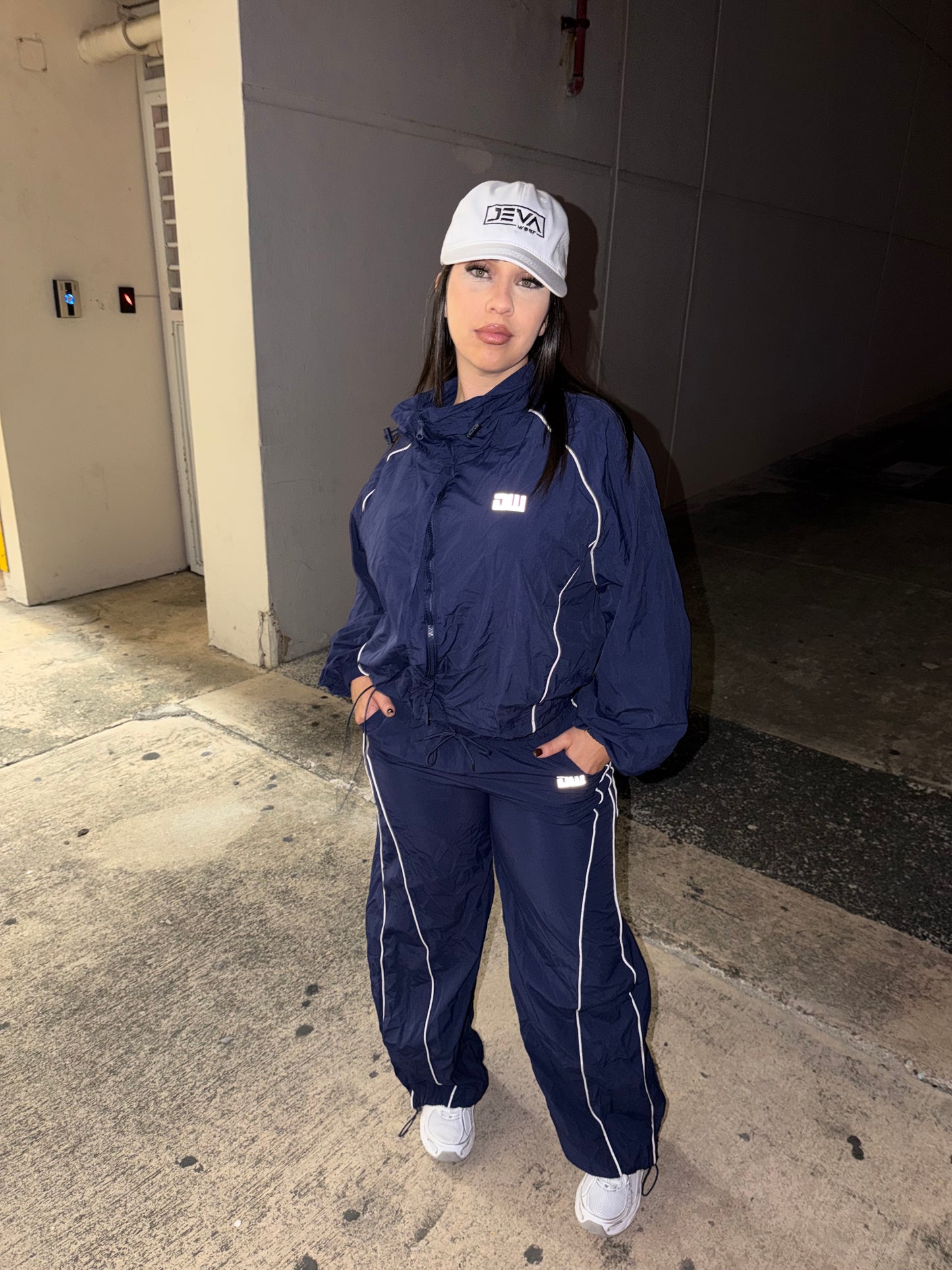 Navy Blue Tracksuit Set