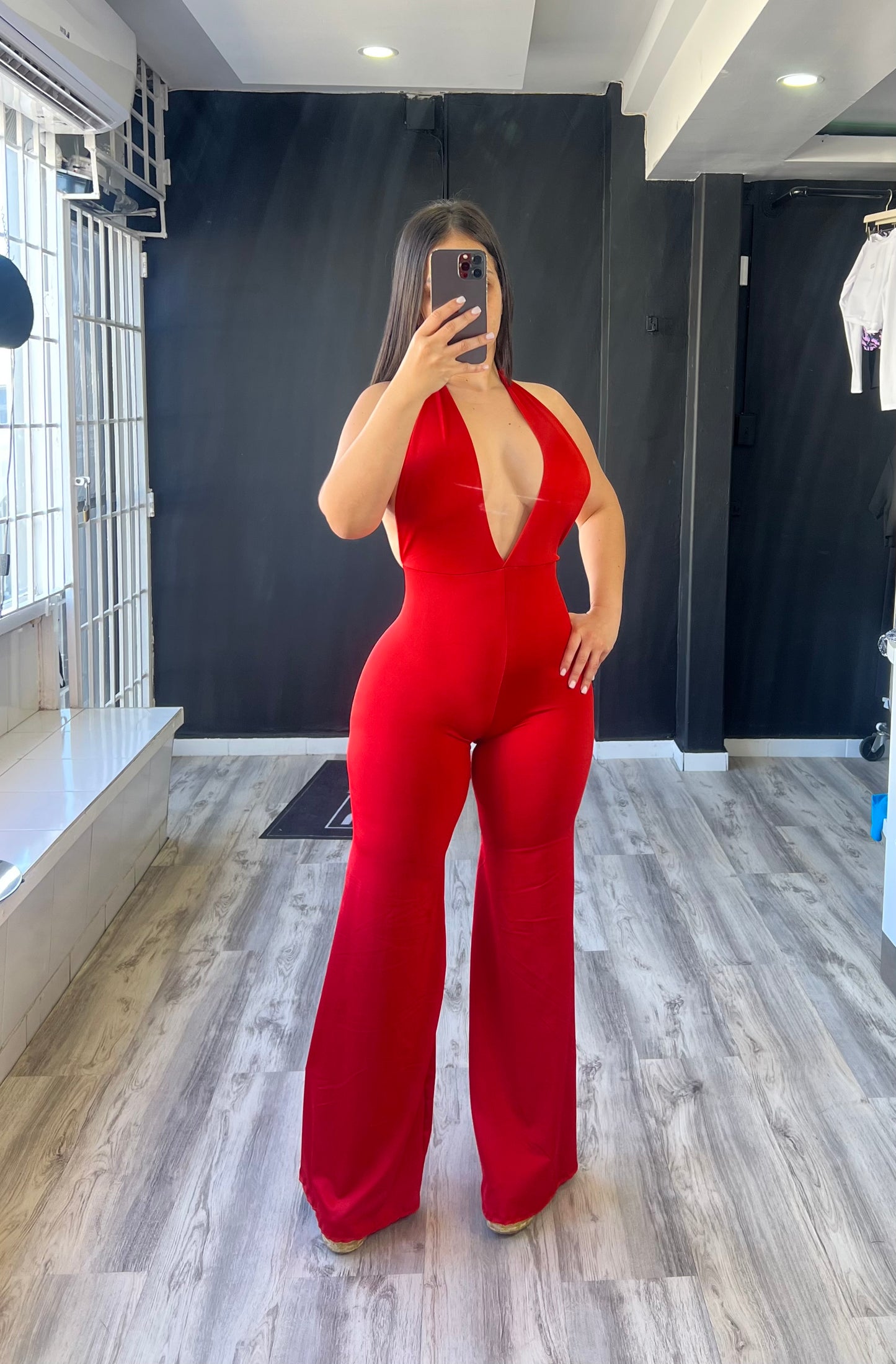 Palazzo Jumpsuits red