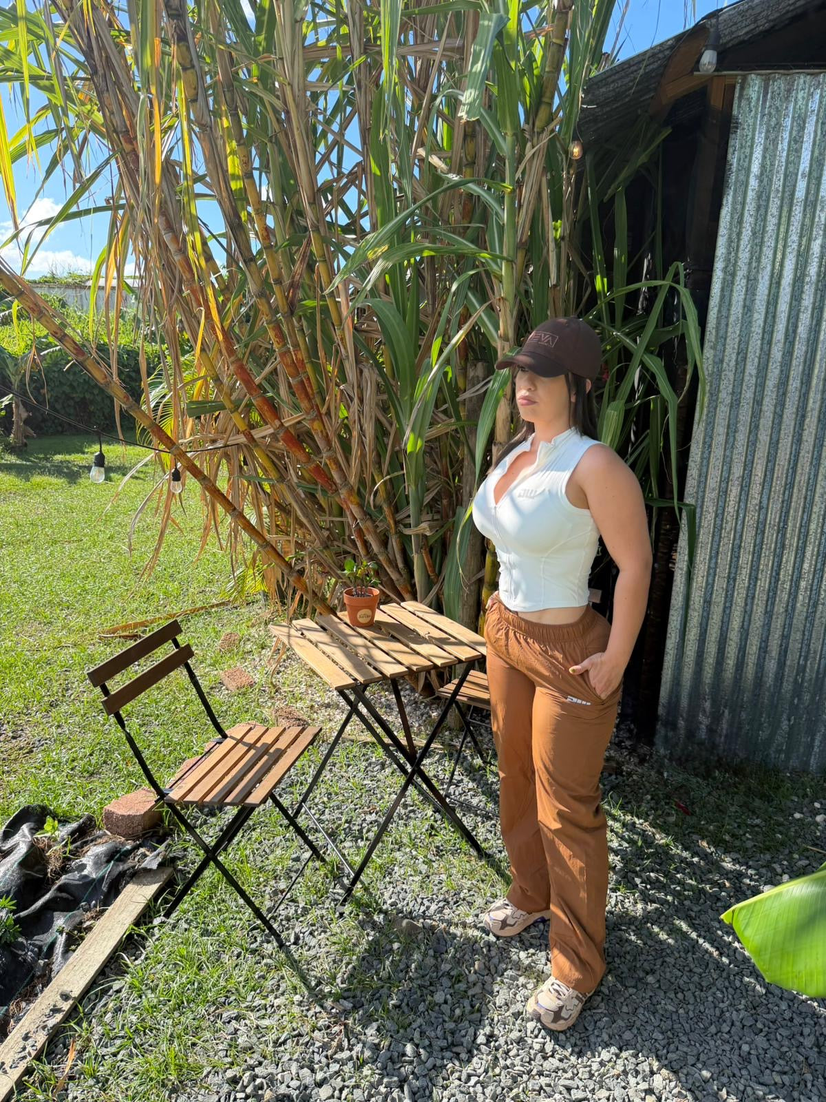 Caramel Matching Sweatpants Set