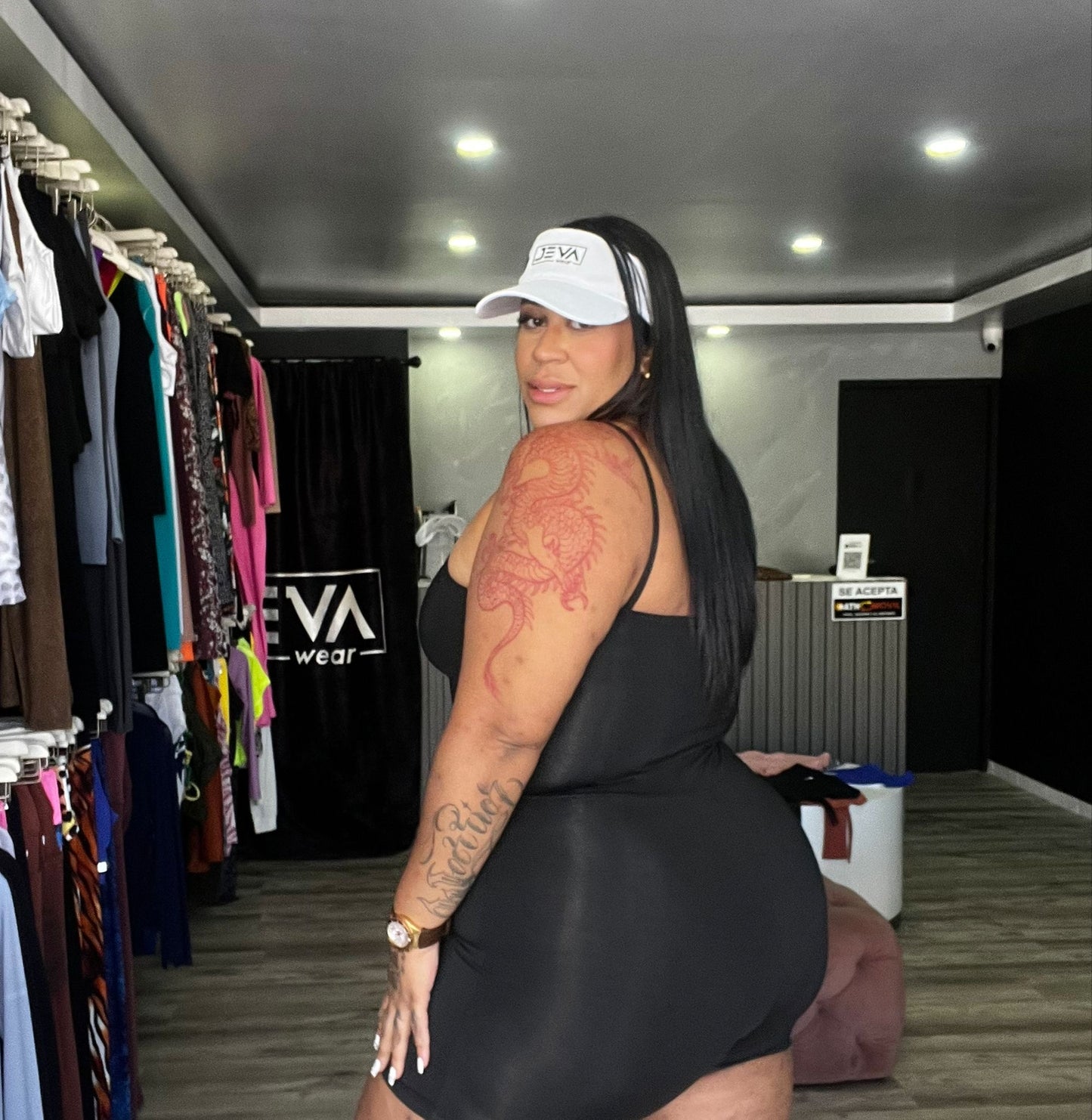 Black Sleeveless CURVY Short Jumpsuit