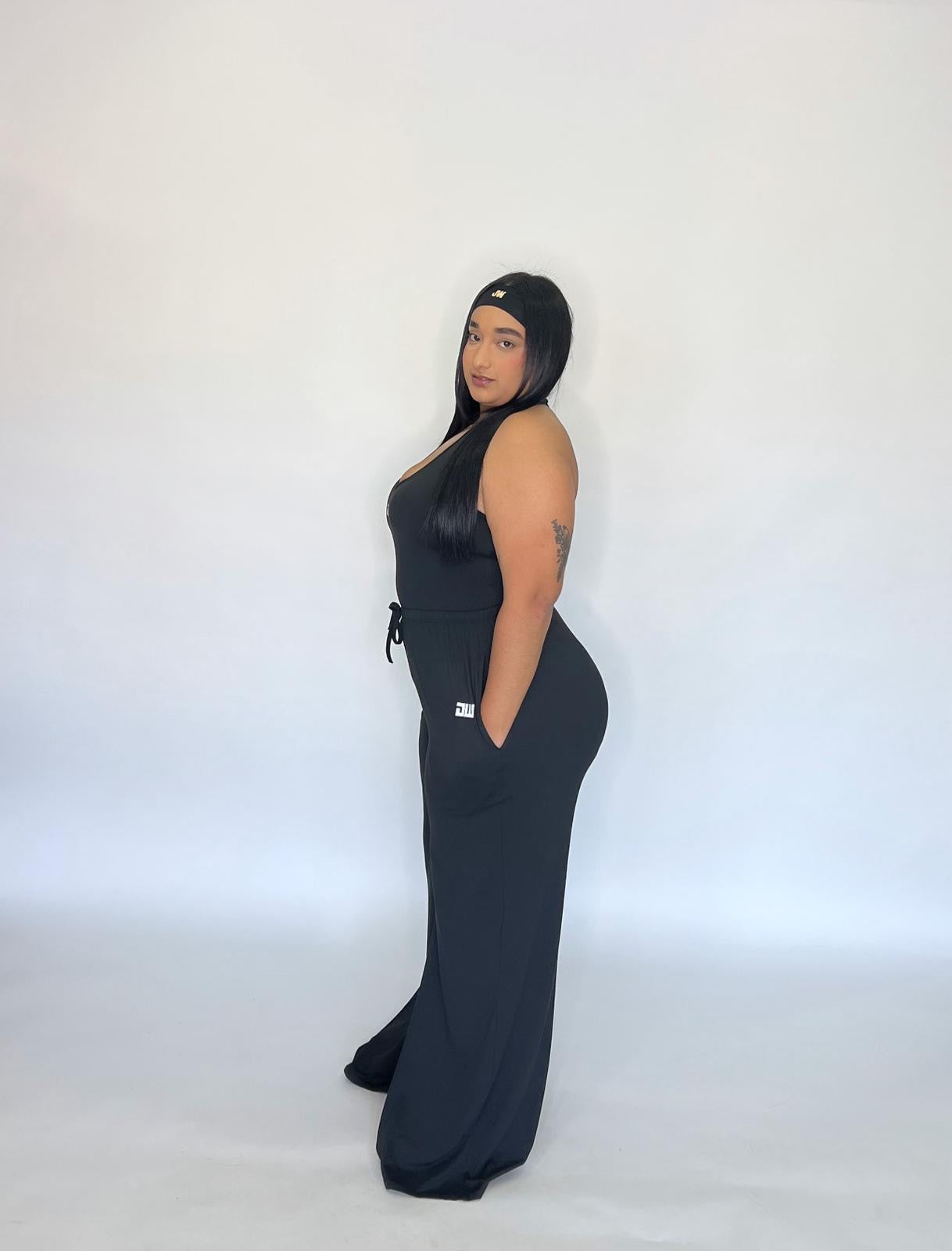 Black Sweat Pant CURVY Set