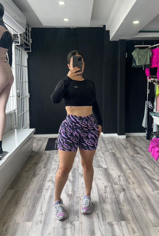 Black Mix & Matching Short Set