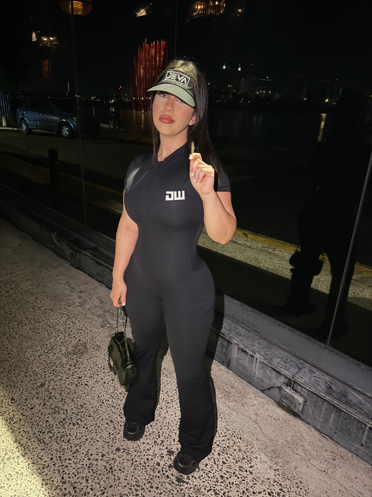 Black Bellbottom Jumpsuit