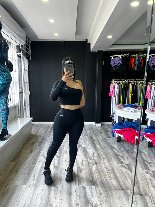 One shoulder Sporty set