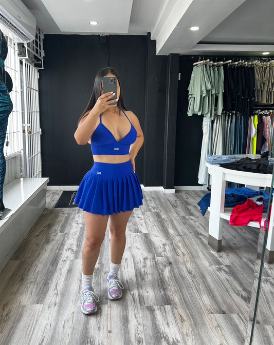 Royal Blue Skirt Set