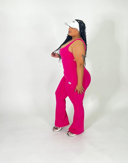 Fucsia Bellbottom CURVY Jumpsuit