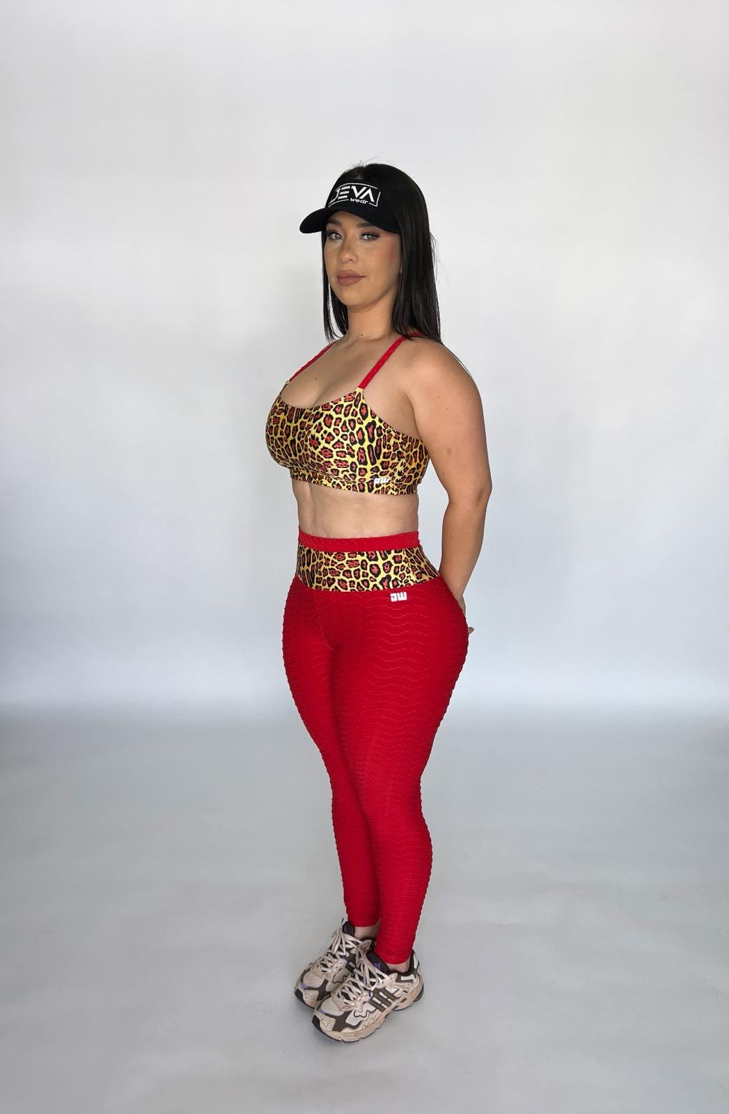 Red Animal Print Long Set