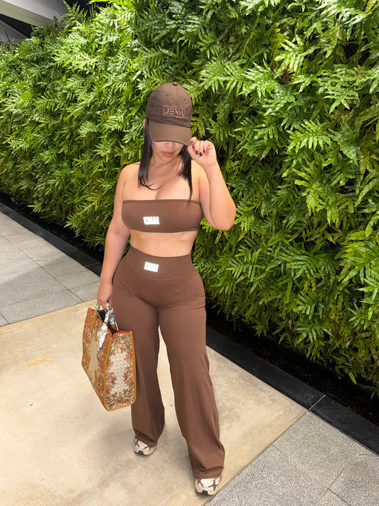 Choco Brown  Palazzo Set