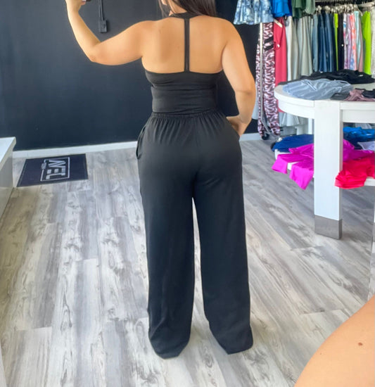 Black Sweat Pant Set
