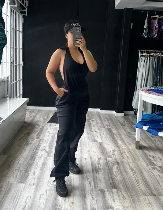 Black Bootcut Jumpsuit