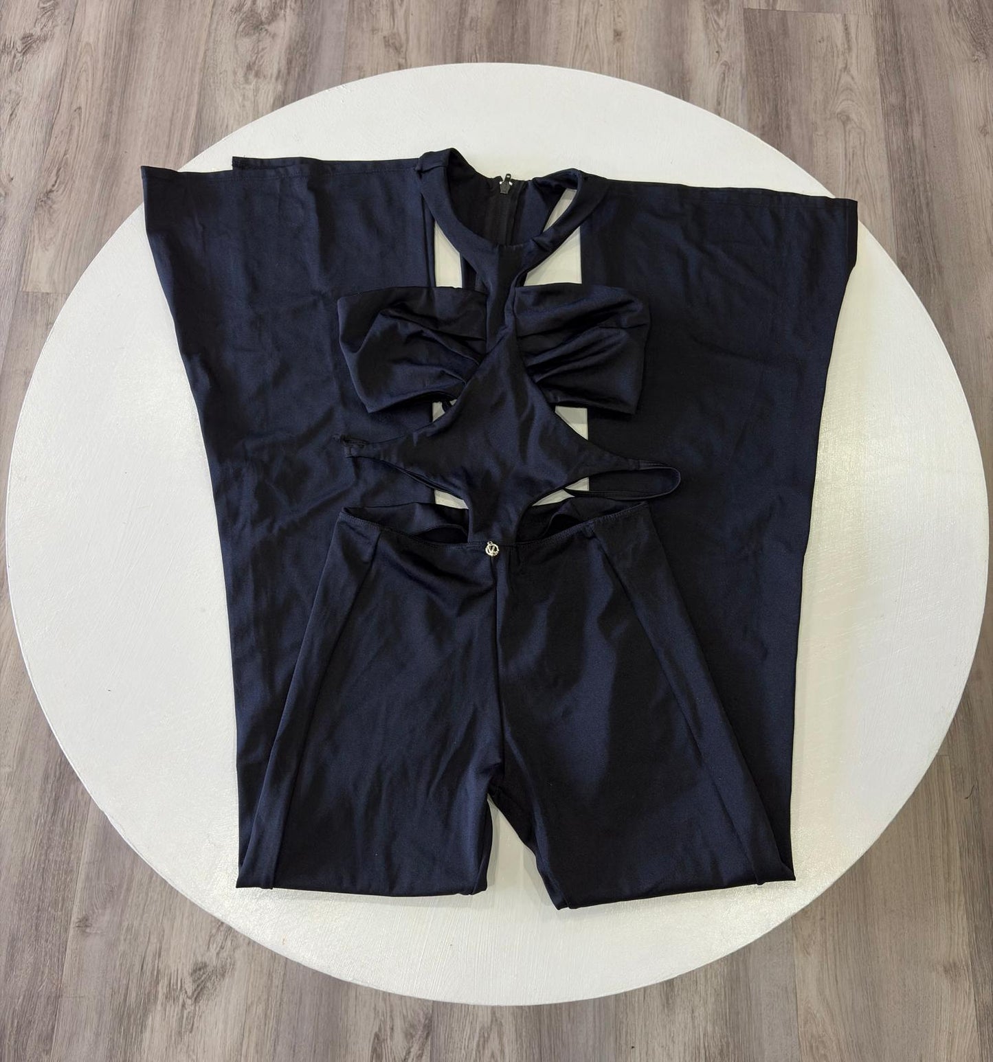 Black Bellbottom Jumpsuit