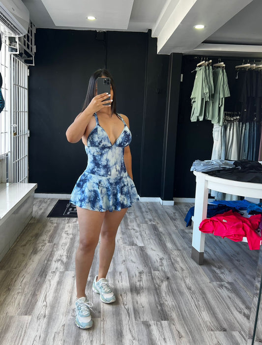 Tie Dye Crossed Dress