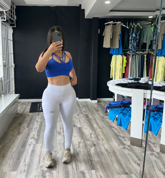 Blue/White Matching Long Set